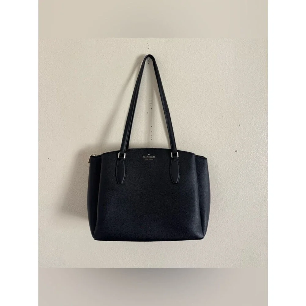 Kate Spade Monet Large Triple Compartment Tote Black
